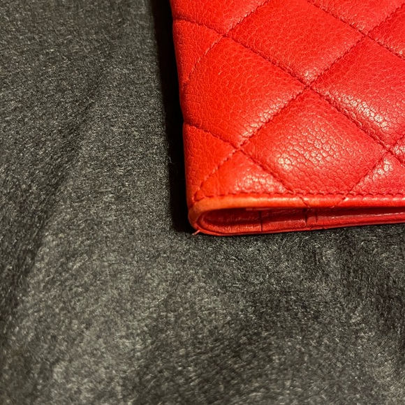 CHANEL QUILTED LEATHER WALLET COA BOX CLOTH - Picture 12 of 16